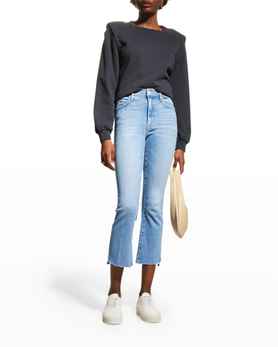 Shop Mother The Insider Crop Step Fray Jeans In Limited Edition