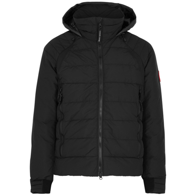 Shop Canada Goose Hybridge Base Black Quilted Matte Shell Jacket