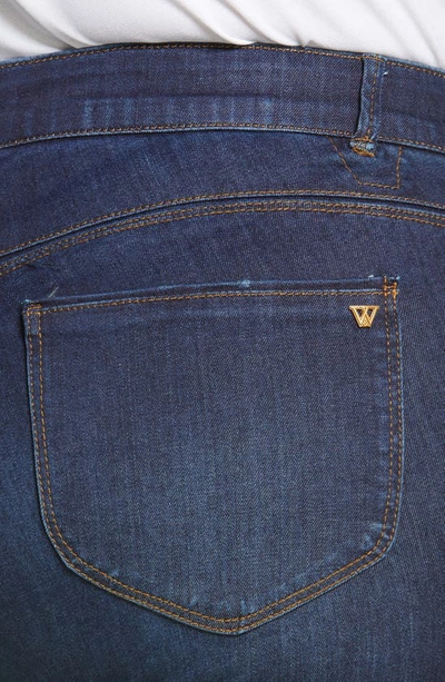 Shop Wit & Wisdom Itty Bitty Bootcut Jeans In Dina-dark Indigo Artisanal