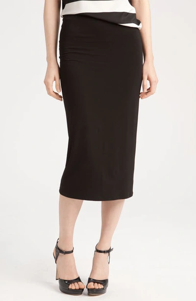 Shop Vince Camuto Midi Tube Skirt In Rich Black