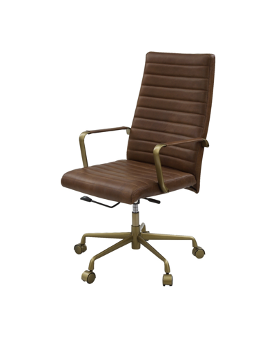 Shop Acme Furniture Duralo Office Chair In Brown
