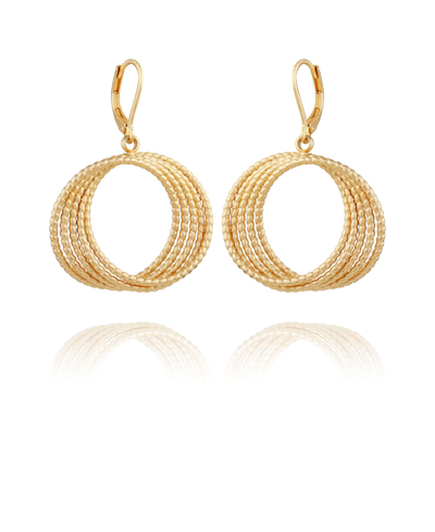 Shop T Tahari Women's Orbital Hoop Earring In Gold