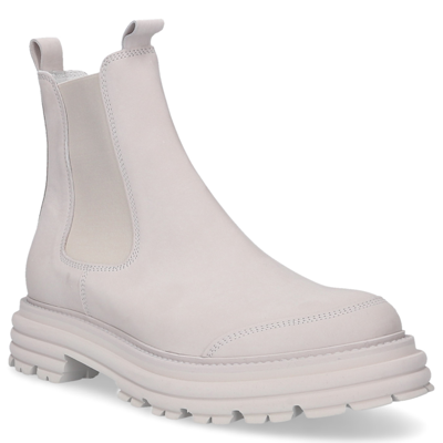 Shop 305 Sobe Chelsea Boots Elaine Nubuck In Beige