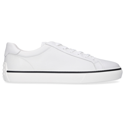 Shop Tod's Low-top Sneakers M03e Calfskin In White