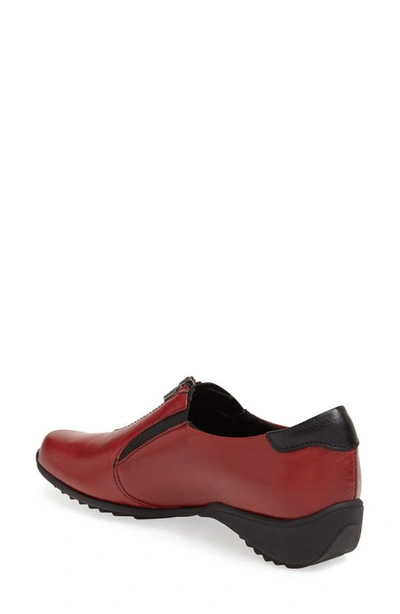 Shop Munro Berkley Sneaker In Red Leather