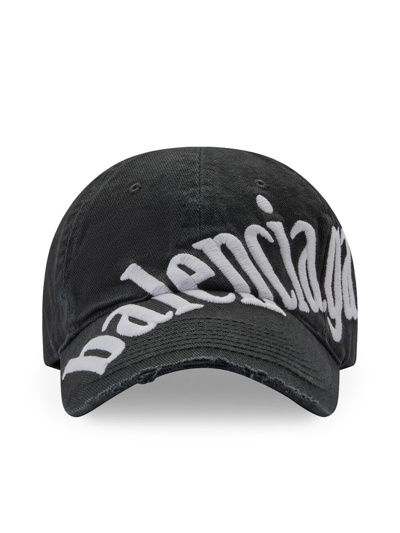 Shop Balenciaga Hat Diagonal Cap In Multicolour