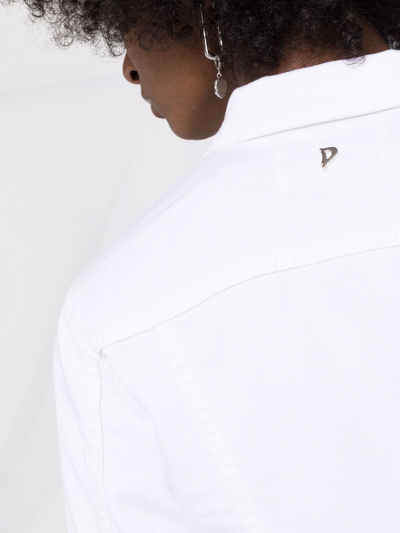 Dondup Collared Button Jacket In White