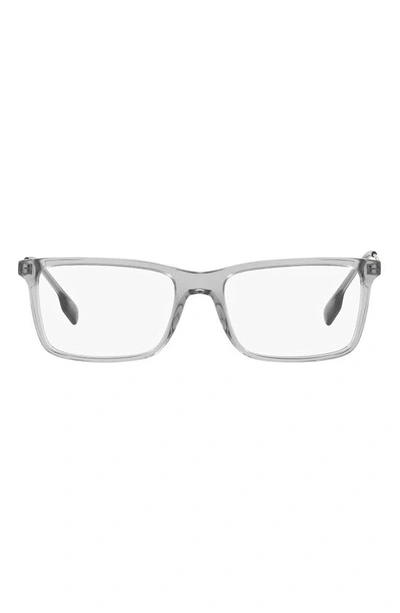 Shop Burberry 55mm Optical Glasses In Grey/ Demo Lens