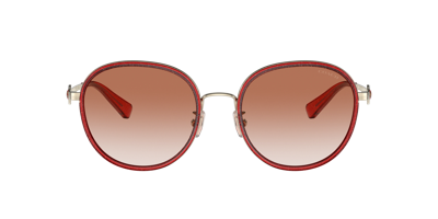 Coach Woman Sunglasses Hc7129 Cny Edition In Pink Gradient Pink