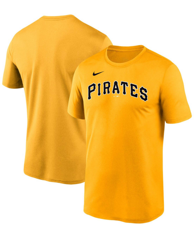 Shop Nike Men's Gold Pittsburgh Pirates Wordmark Legend T-shirt