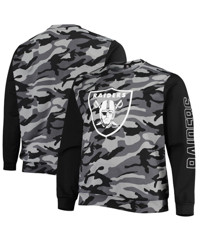 Shop Foco Men's  Black Las Vegas Raiders Camo Long Sleeve T-shirt