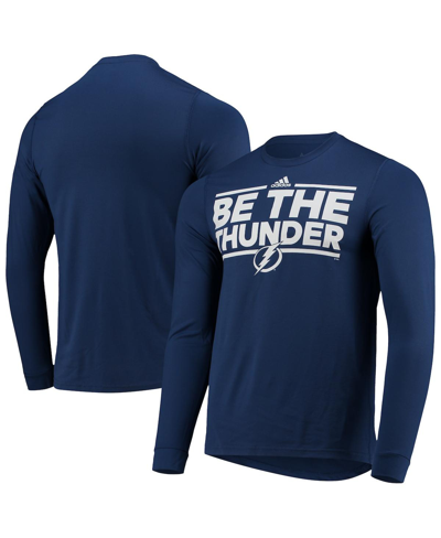 Tampa Bay Lightning adidas Dassler AEROREADY Creator Long Sleeve T-Shirt - Blue