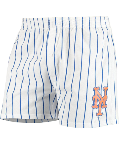 Concepts Sport Men's White New York Mets Vigor Boxer Shorts In White