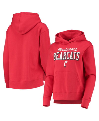 Under Armour Women's  Red Cincinnati Bearcats Cincy All Day Fleece Pullover Hoodie In Red