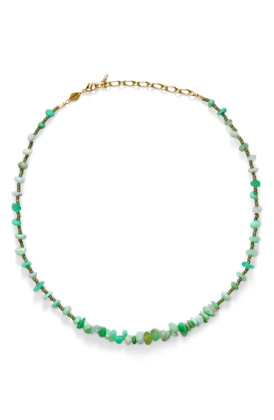 Shop Anni Lu Reef Necklace In Green