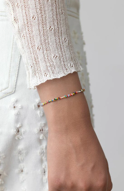 Shop Anni Lu Alaia Beaded Bracelet In Mix