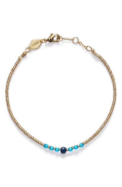 Shop Anni Lu Beaded Bracelet In Blue