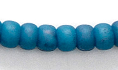 Shop Anni Lu Beaded Bracelet In Blue Fog