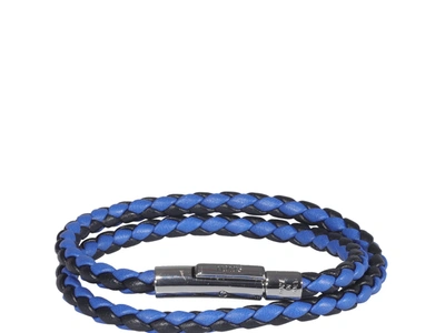 Shop Tod's Mycolors Woven Bracelet In Blue