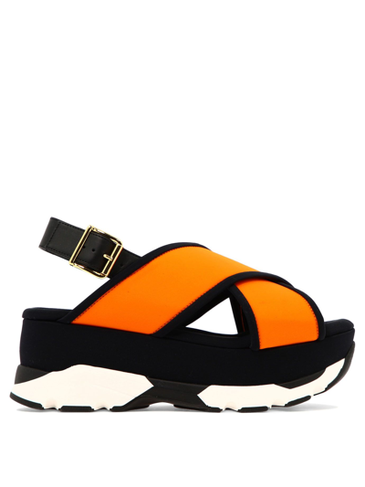 Shop Marni Women's Orange Other Materials Sandals
