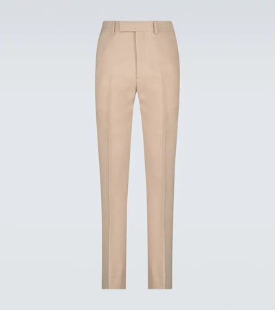 Shop Gucci Tailored Suit Pants In Avena