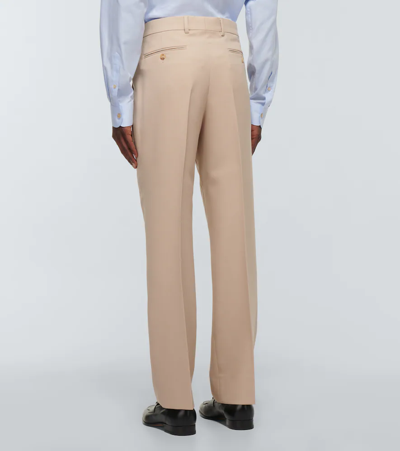 Shop Gucci Tailored Suit Pants In Avena