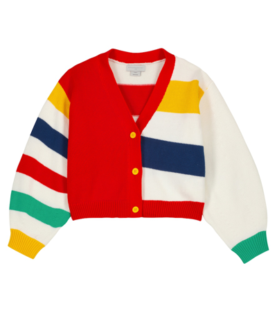 Shop Stella Mccartney Striped Cotton Cardigan In Multicolor