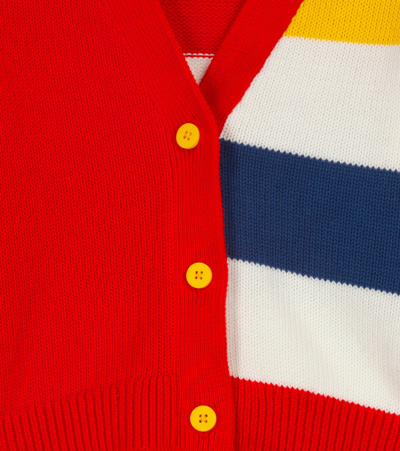 Shop Stella Mccartney Striped Cotton Cardigan In Multicolor