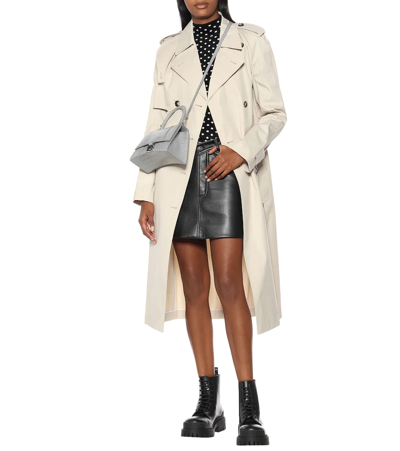 Balenciaga 60mm Strike Leather Combat Boots In Black