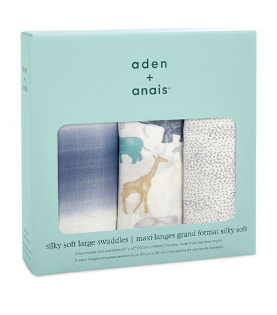 Shop Aden + Anais Expedition Swaddles (set Of 3) In Green