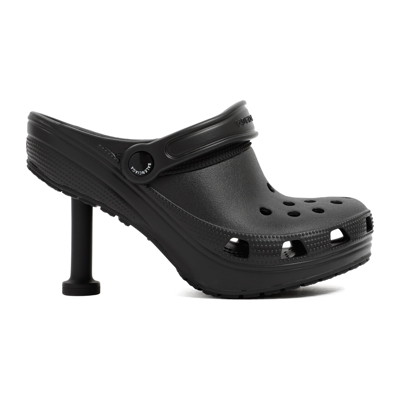 Shop Balenciaga Crocs Madame Mules Shoes In Black