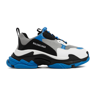 Shop Balenciaga Triple S Sneakers Shoes In Blue