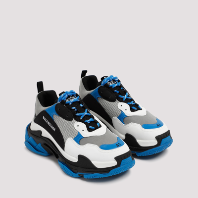 Shop Balenciaga Triple S Sneakers Shoes In Blue