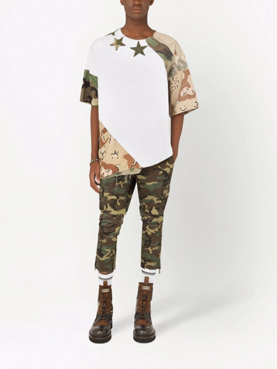 Shop Dolce & Gabbana Graphic-print Short-sleeve T-shirt In Weiss