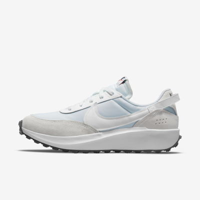 Shop Nike Men's Waffle Debut Shoes In White