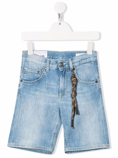 Shop Dondup Knot-pendant Shorts In Blue