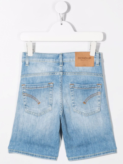 Shop Dondup Knot-pendant Shorts In Blue