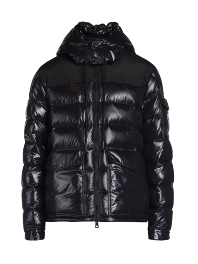 Shop Moncler Men's Born To Protect Gombei Quilted Pufferjacket In Black