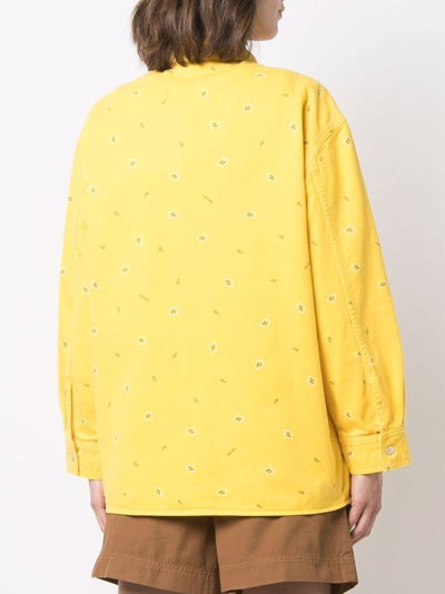 Shop Kenzo Paisley-print Shirt In Gelb