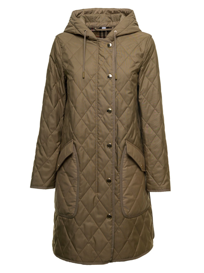 Burberry Roxby Beige Quilted Jacket | ModeSens