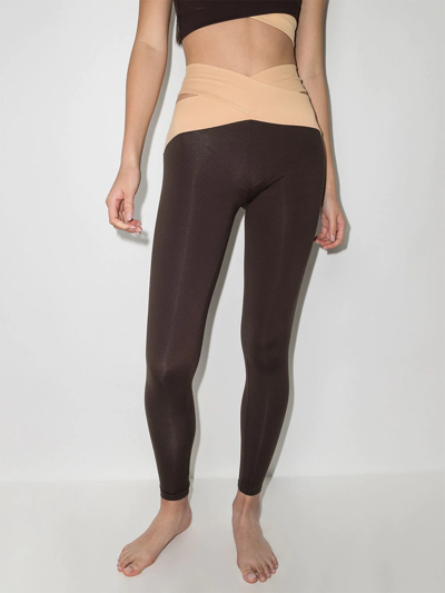 Shop Live The Process Orion Cut-out Leggings In Brown