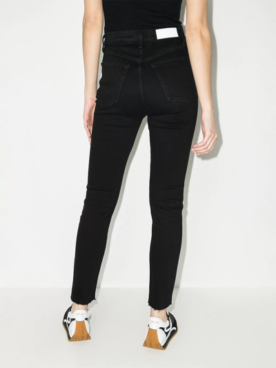 Shop Re/done '90s Ultra High Skinny Jeans In Black