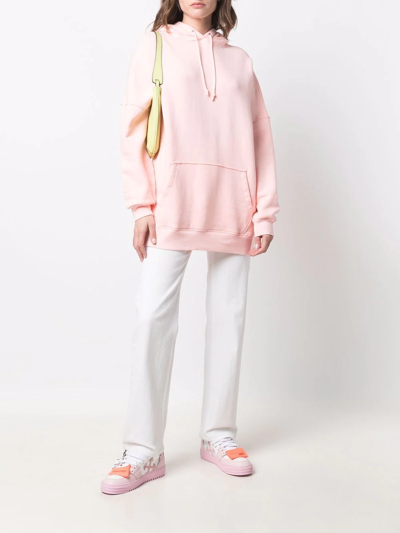 Shop Ugg Longline-style Hoodie In Pink