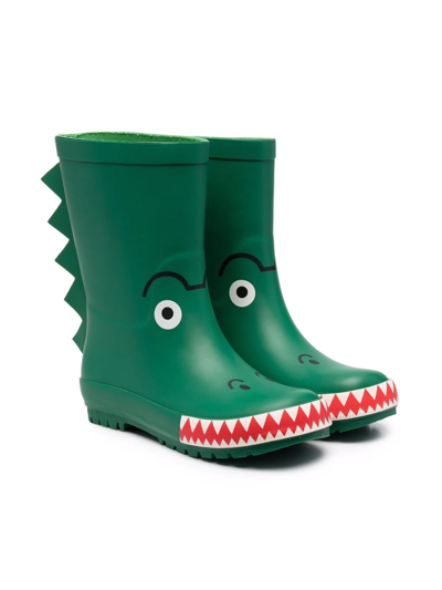 Shop Stella Mccartney Dinosaur Ankle-length Wellies In Green