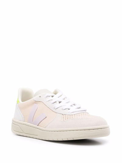 Veja V-10 Sneakers In Grey Suede In Grey