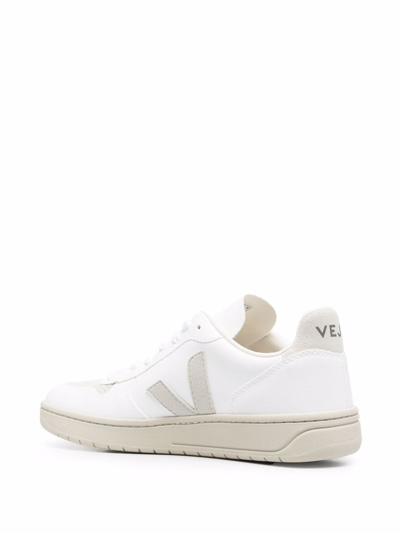 Shop Veja V-1o Low Top Sneakers In White