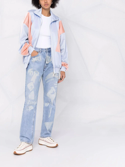 Khrisjoy Colour-block Track Jacket In Purple
