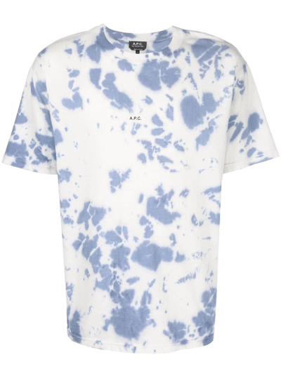 Shop Apc Tie-dye Print T-shirt In White