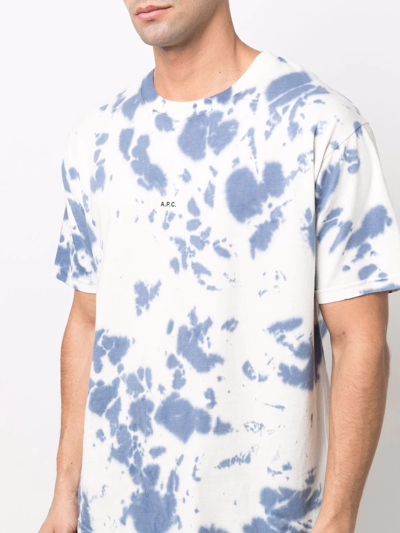 Shop Apc Tie-dye Print T-shirt In White