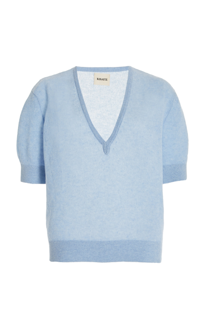 Shop Khaite Women's Sierra Cashmere-blend Sweater In Blue